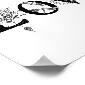 Liebe deines Lebens Stars Lotus moon Libellen Poster (Ecke)