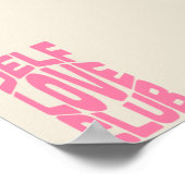 Liebe-Dekoration | Trendy Wall Art Poster (Ecke)