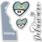 Liebe Delaware, Blatt Die Aufkleber schneiden (Vorderseite)