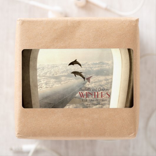 Liebe Delphine-Adressetikett (Insitu)