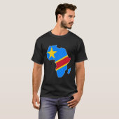 Liebe Demokratische Republik Kongo - DRK-Fahne nac T-Shirt (Vorne ganz)