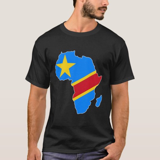 Liebe Demokratische Republik Kongo - DRK-Fahne nac T-Shirt (Vorderseite)
