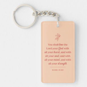 Liebe den Herrn, deinen Gott, Christlich Schlüsselanhänger