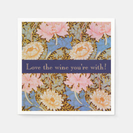 Liebe den Wein, mit dem du bist! Cocktail Serviette
