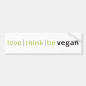 Liebe denken ist autoaufkleber (Vorne)