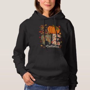 LIEBE Dental Life Pumpkin Tooth Zahnarzt fallen Da Hoodie