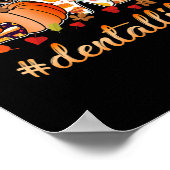 Liebe Dental Life Pumpkin Tooth Zahnarzt fallen Da Poster (Ecke)