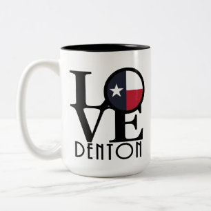 LIEBE Denton Texas 15oz Zweifarbige Tasse