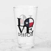 LIEBE denton Texas Glas (Rückseite)
