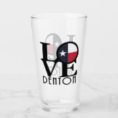 LIEBE denton Texas Glas (Vorderseite)