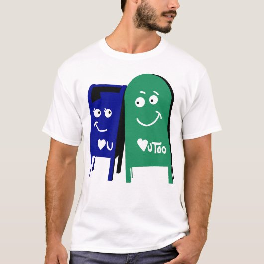 Liebe Denvers I Sie Briefkästen T-Shirt (Vorderseite)