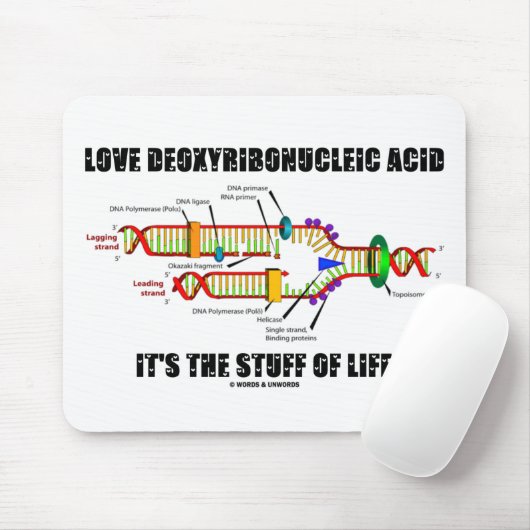 Liebe Deoxyribonukleinsäure Es ist das Leben Mousepad (Mit Mouse)
