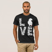 Liebe Der afrikanische Papagei T-Shirt (Vorne ganz)