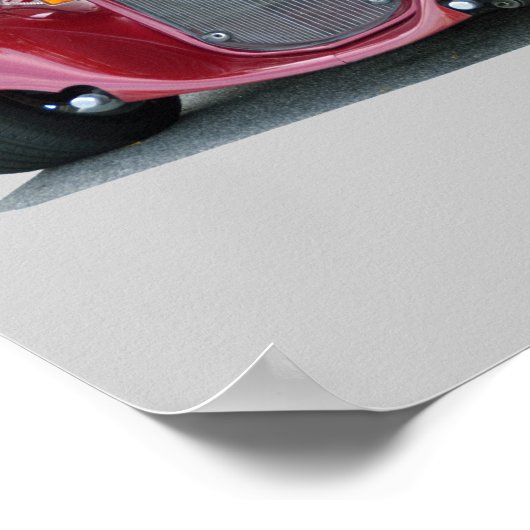 Liebe der alten klassischen Autos Poster (Ecke)