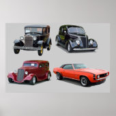 Liebe der alten klassischen Autos Poster (Vorne)