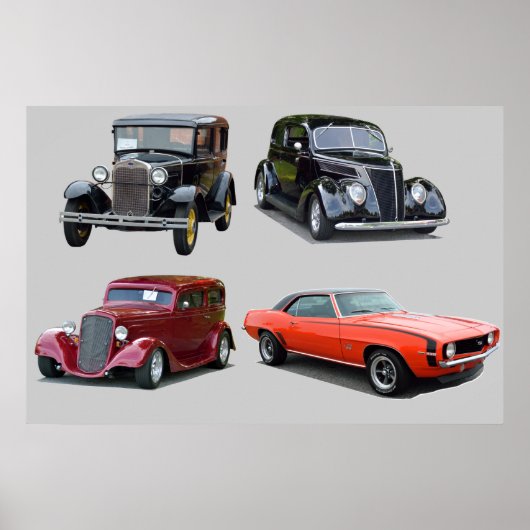 Liebe der alten klassischen Autos Poster (Vorne)