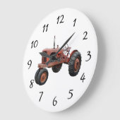 Liebe der alten, rauschigen Traktoren Große Wanduhr (Winkel)