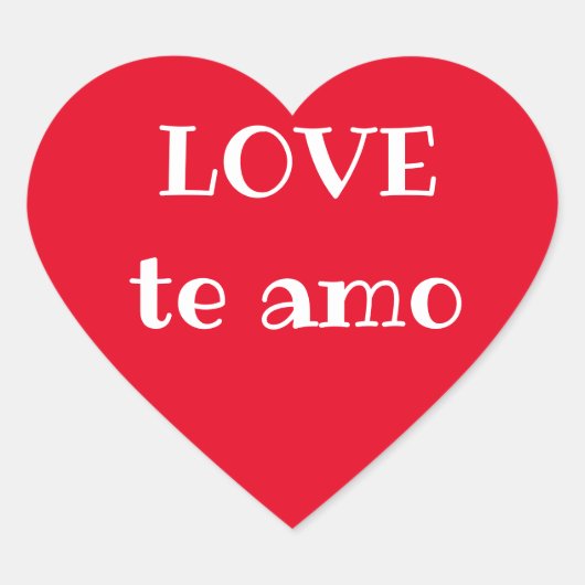 LIEBE der amo Classic Round Stickers (Vorderseite)