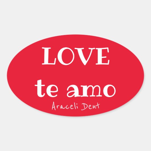 LIEBE der Amo Stickers (Vorderseite)
