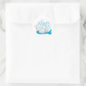 Liebe der Armee Runder Aufkleber (Tasche)