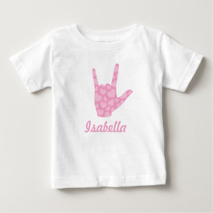 Liebe der ASL-Zeichen-Spracheni zacken Sie Baby T-shirt