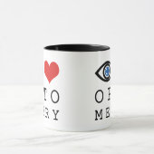 Liebe der Augen Tasse (Zentrum)