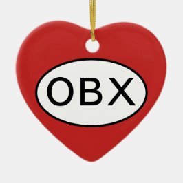 Liebe der Außenbanken Keramik Ornament