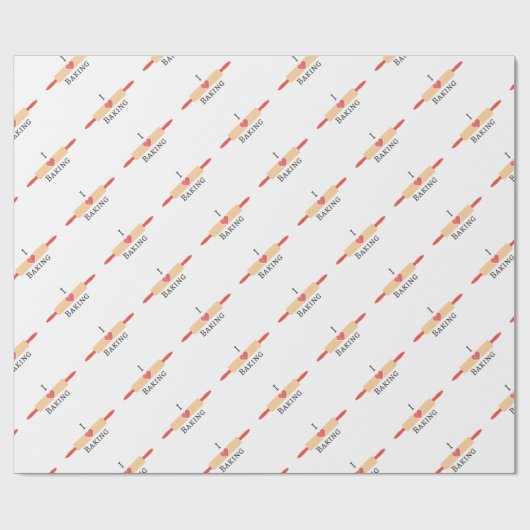 Liebe der Bäcker Geschenkpapier (Flach)