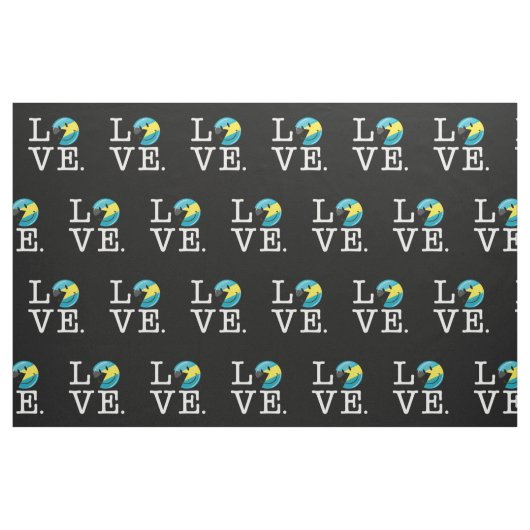 Liebe der Bahamas-Insel-Stolz Stoff (Fat Quarter (45,7 x 55,9 cm))