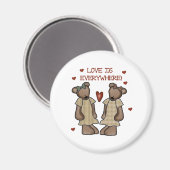 Liebe der Bären ist überall Magnet (Vorderseite/Rückseite)