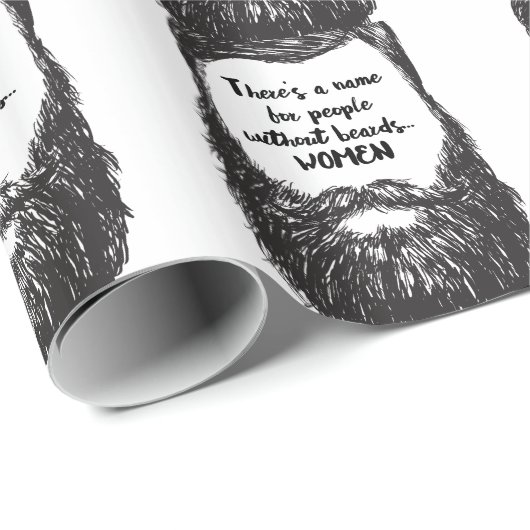 Liebe der Bart Geschenkpapier (Rolleneckpunkt)