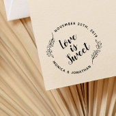 Liebe der benutzerdefinierten Kalligraphie ist süß Gummistempel