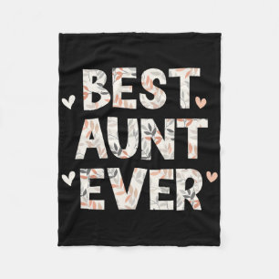 Liebe der besten Tante je Floral Fleecedecke