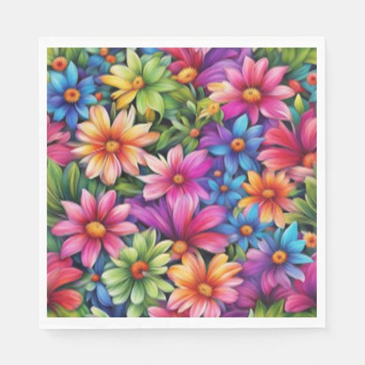 Liebe der Blumen - Paper Napkin Serviette (Vorderseite)