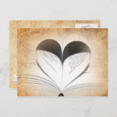 Liebe der Bücher Postkarte (Vorne/Hinten)