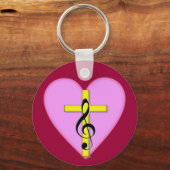 Liebe der Christlichen Musik Schlüsselanhänger (Vorderseite)