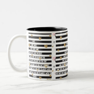 Liebe der Cuppainspiration Zweifarbige Tasse