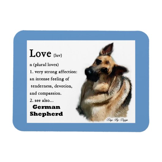 Liebe der deutschen Hirten Magnet (Horizontal)
