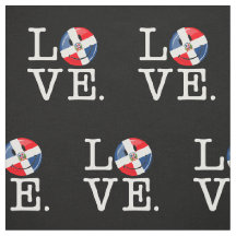 Liebe der Dominikanischen Republik lächelnde Flagg