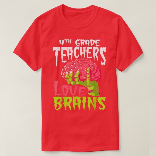 Liebe der Dozenten Brains Zombie Teacher Hall T-Shirt (Design vorne)