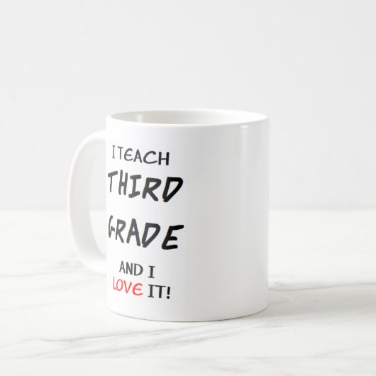 Liebe der dritten Klasse Kaffeetasse (Vorderseite Links)