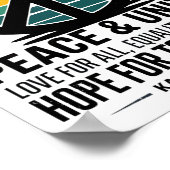 Liebe der Einheit des Friedens für alle Gleichbere Poster (Ecke)