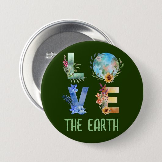 LIEBE DER ERDE BUTTON (Vorne & Hinten)