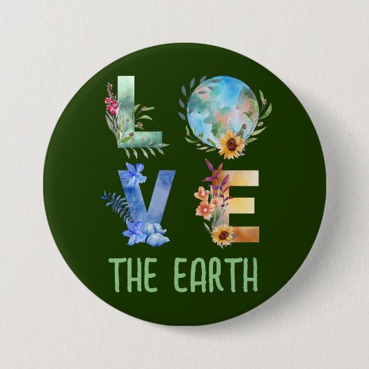 LIEBE DER ERDE BUTTON (Vorderseite)