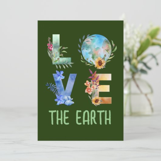 LIEBE DER ERDE EINLADUNG (Stehend Vorderseite)