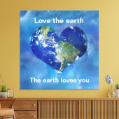 Liebe der Erde Leinwanddruck (Insitu (Wohnzimmer))