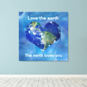 Liebe der Erde Leinwanddruck (Insitu (Holzboden))