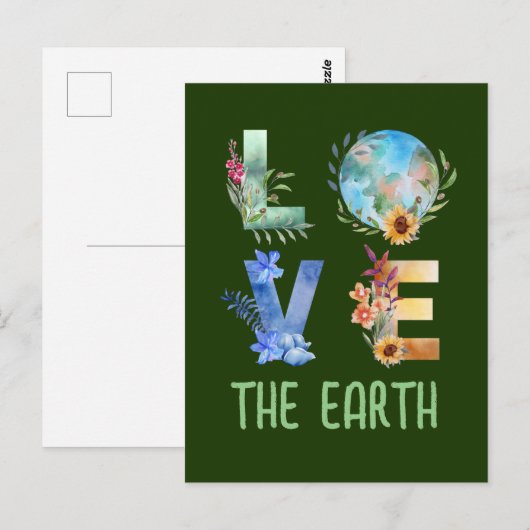 LIEBE DER ERDE POSTKARTE (Vorne/Hinten)
