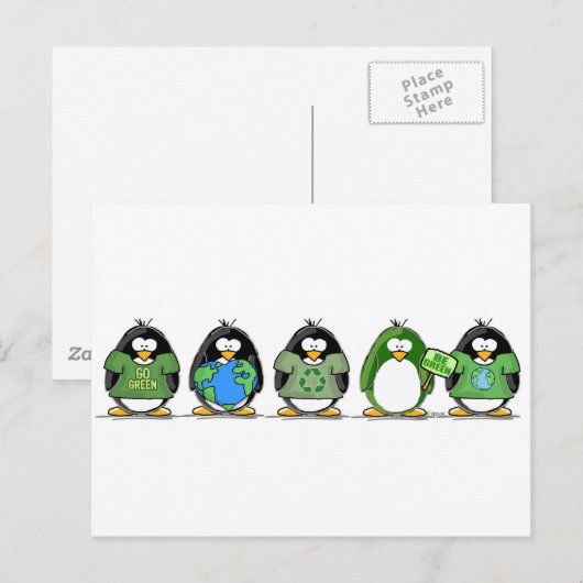 Liebe der Erdpinguine Postkarte (Vorne/Hinten)