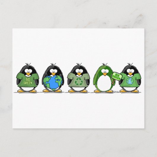 Liebe der Erdpinguine Postkarte (Vorderseite)